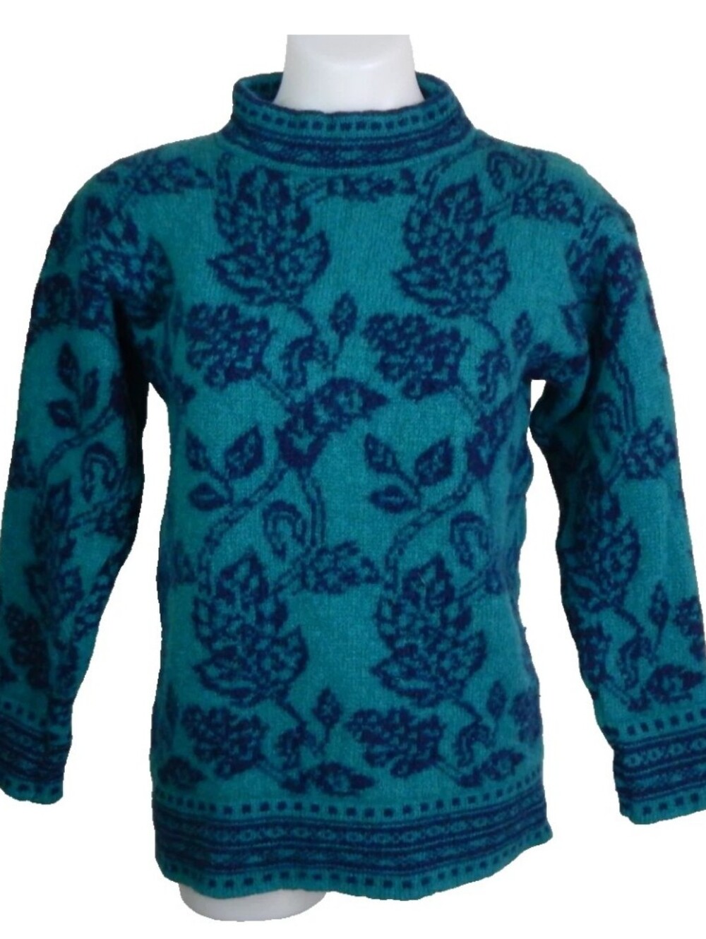 Laura Ashley Vintage Floral Wool Sweater
